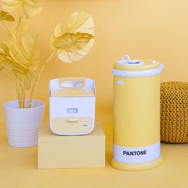 Ubbi Pantone Diaper Caddy Organizer - Stylish Baby Essentials Storage for Nursery, Changing Table & On-the-Go - Perfect for Diapers, Wipes & Baby Care Items