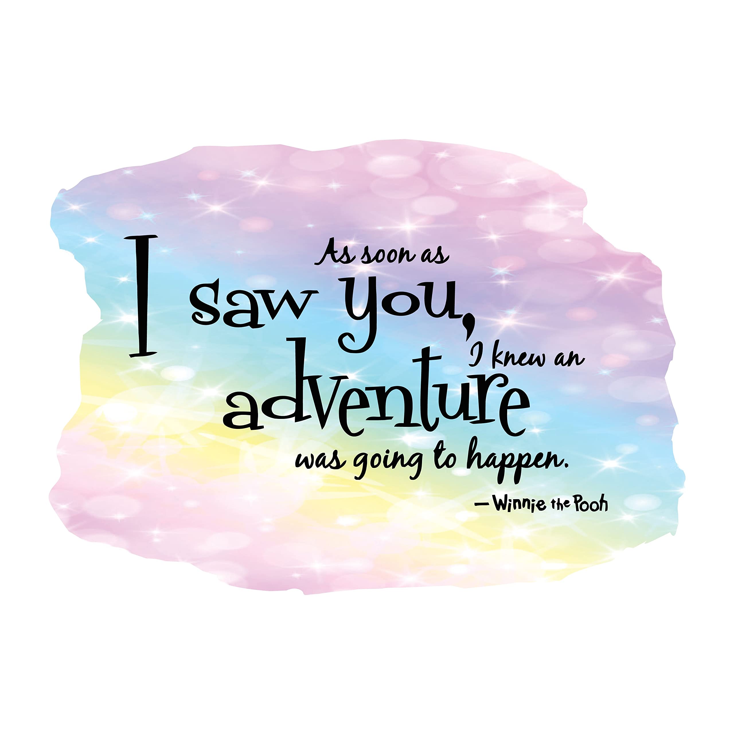 Inspirational Adventure Quotes Wall Decals for Kids Bedroom - DIY Motivational Wall Stickers for Boys & Girls (10x7 inches) - Perfect for Nursery, Playroom & Classroom Decor