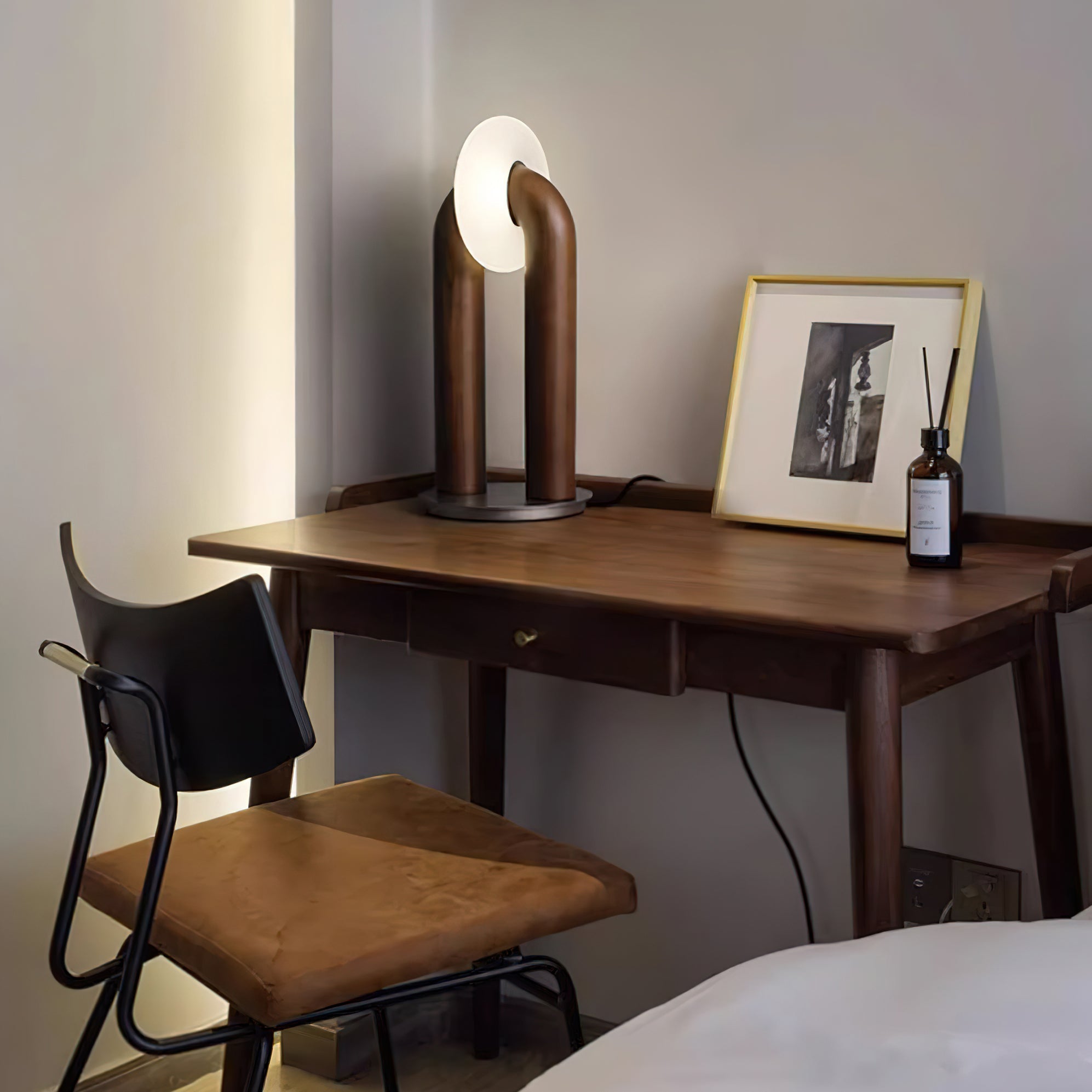 Arcadia Table Lamp - Modern LED Desk Light for Bedroom, Living Room & Office - Stylish Nightstand Lamp with Adjustable Brightness - Perfect for Reading, Working & Relaxing