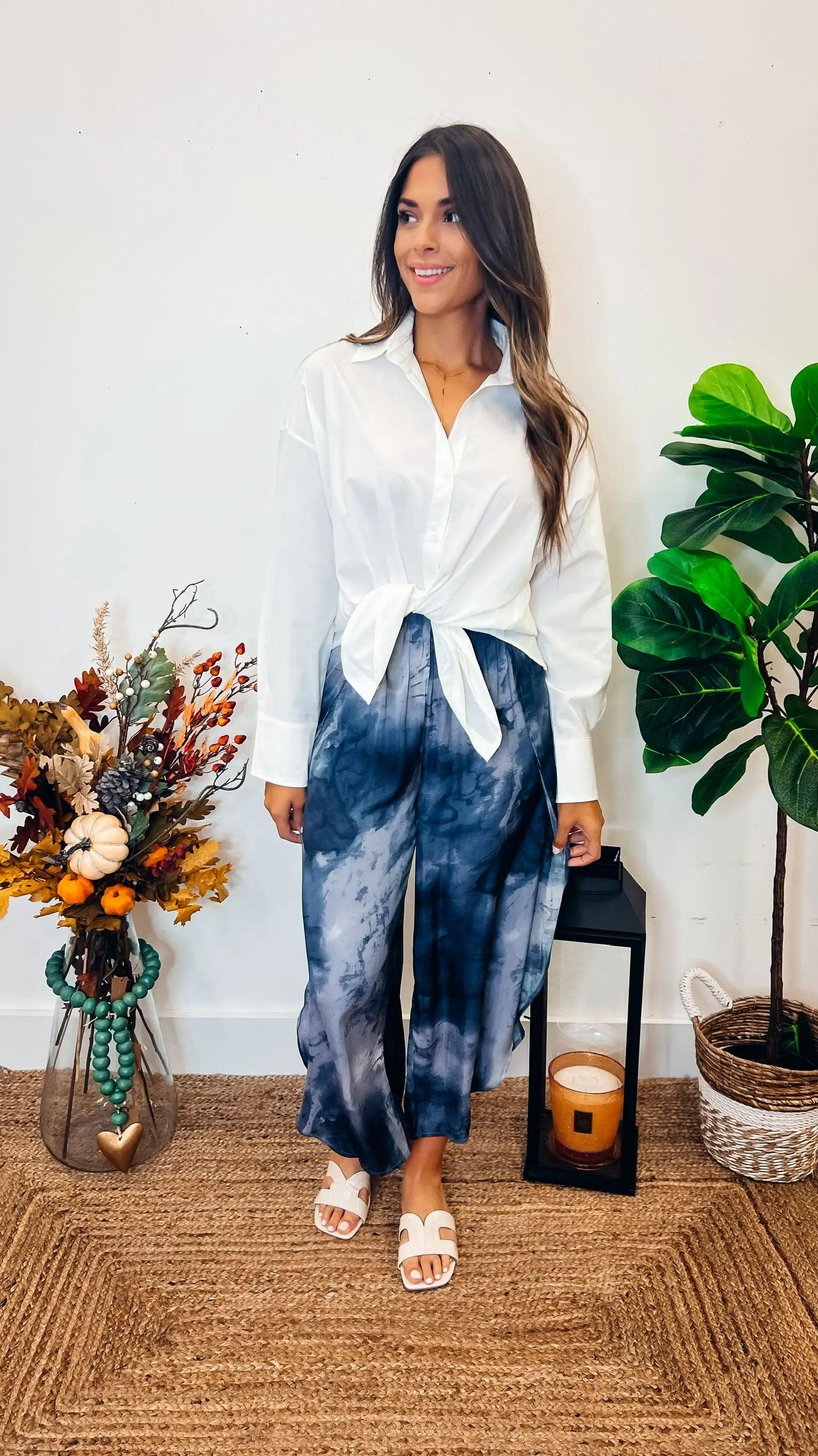Lets Keep Talking Midnight Pants - Stylish Comfortable Lounge Pants for Women, Soft Sleepwear & Home Wear - Perfect for Relaxing, Lounging at Home or Sleeping
