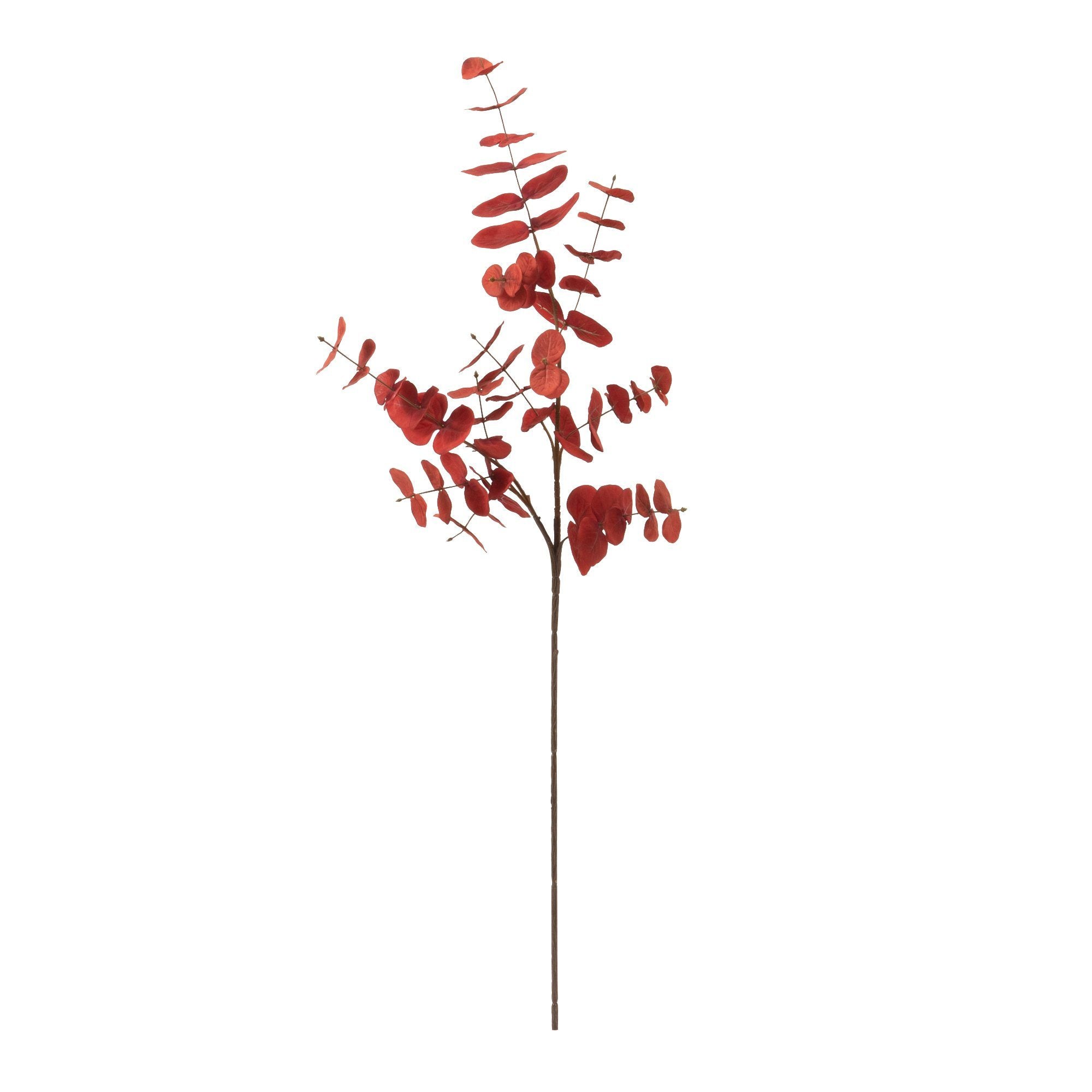 Premium Artificial Eucalyptus Stems - Realistic Red Eucalyptus Leaves for Home Decor, Wedding Bouquets, and Floral Arrangements - Perfect for Centerpieces, Vases, and DIY Crafts