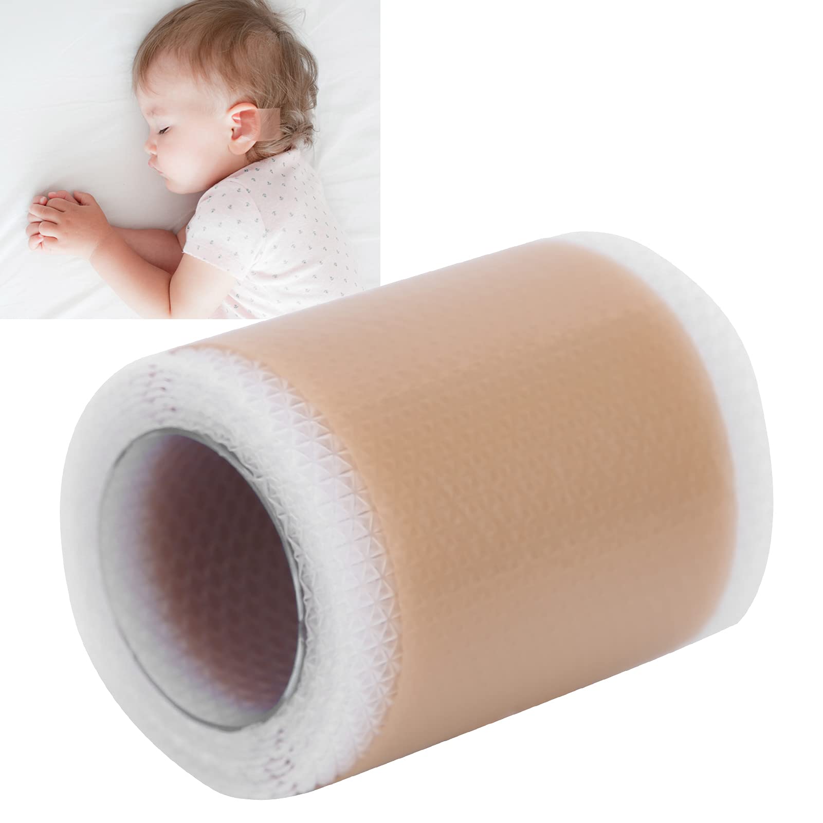 Baby Ear Correction Patch - Silicone Protruding Ear Stickers for Newborns & Infants (4cm x 100cm) | Safe & Painless Ear Shaping Solution for Kids | Perfect for Sleeping, Nursing & Daily Use