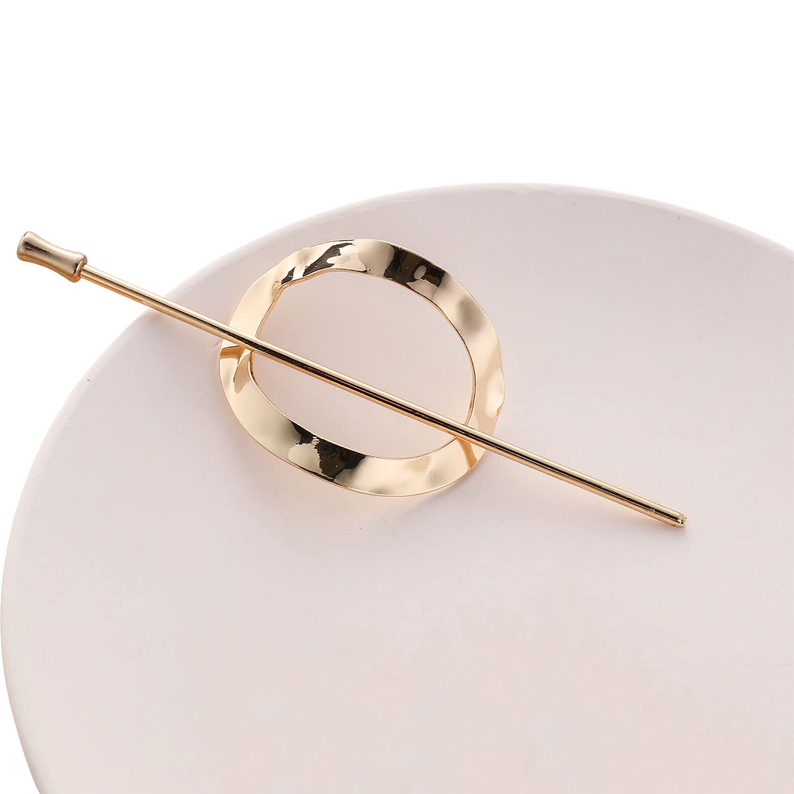 4 Pcs Vintage Chinese Hair Sticks - Gold & Silver Metal Hair Clips for Women & Girls with Thick Hair | Perfect for Bun, Updo & Traditional Hairstyles