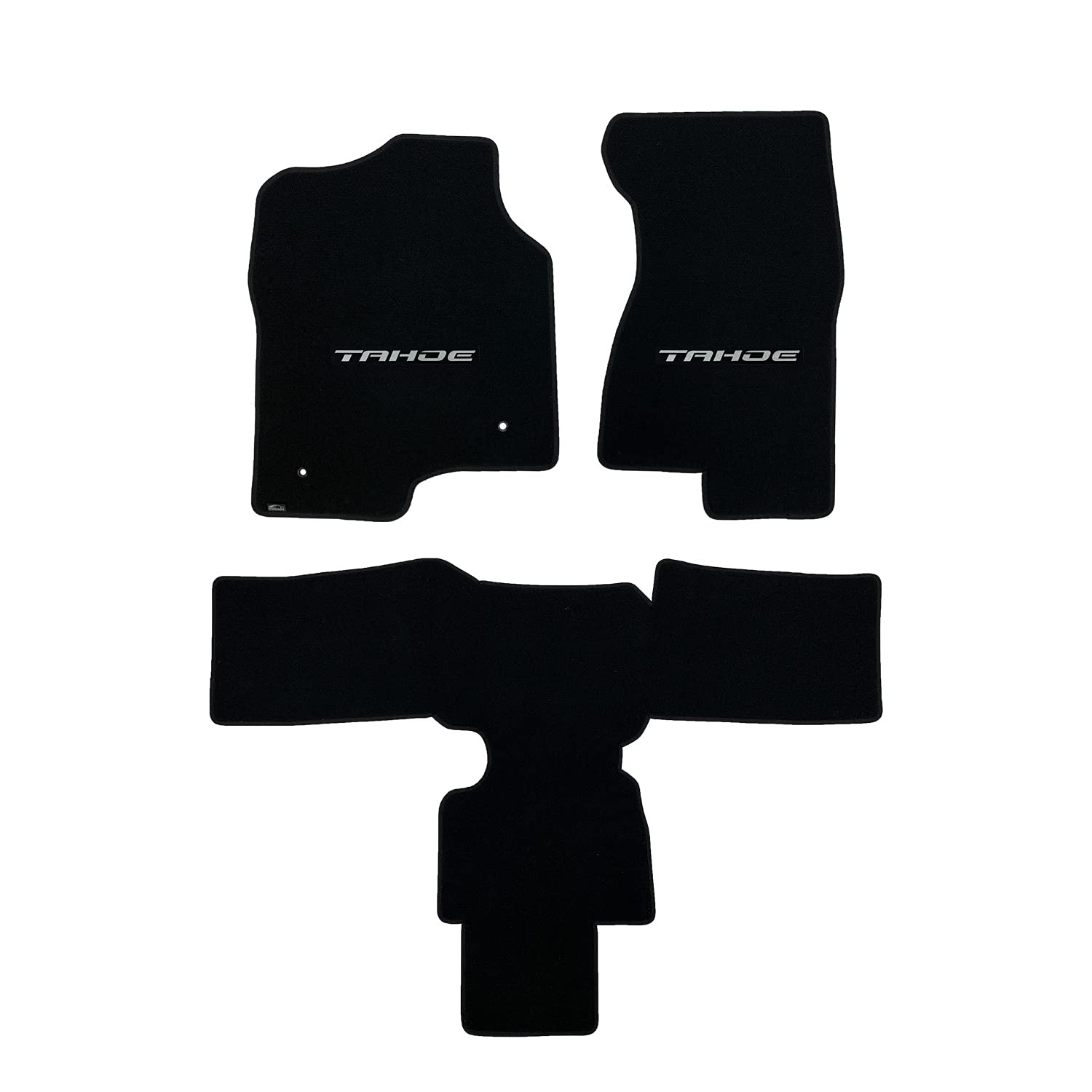 Premium Custom-Fit Carpeted Floor Mats for Chevy Tahoe 2000-2006 - Black 3-Piece Set with Tahoe Logo | Luxury Car Floor Liners for Comfort & Protection | Perfect for Daily Commute, Road Trips & All-Weather Use