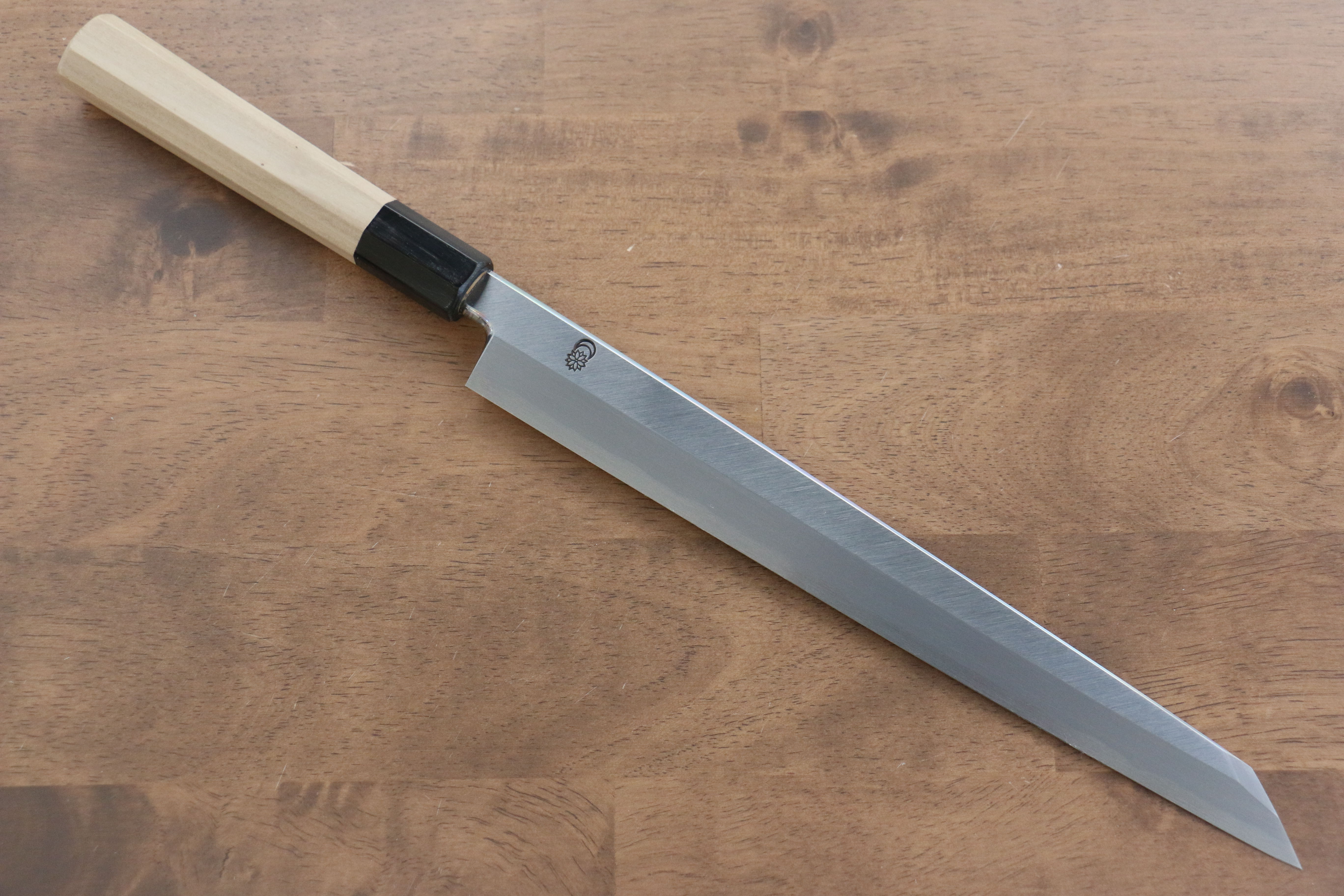 Premium Kikuzuki White Steel No.2 Kiritsuke Yanagiba Knife 270mm - Japanese Chef Knife with Magnolia Wood Handle - Perfect for Sushi, Sashimi & Precision Cutting