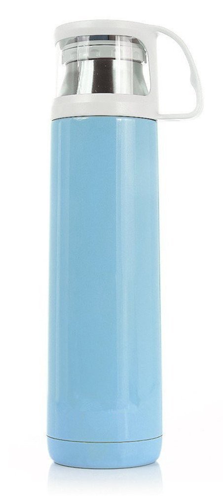 Premium Stainless Steel Sports Water Bottle - 500ML Double Walled Vacuum Insulated, Leak-Proof Travel Mug for Coffee, Tea & Cold Drinks - Ideal for Gym, Hiking, Office & Outdoor Adventures