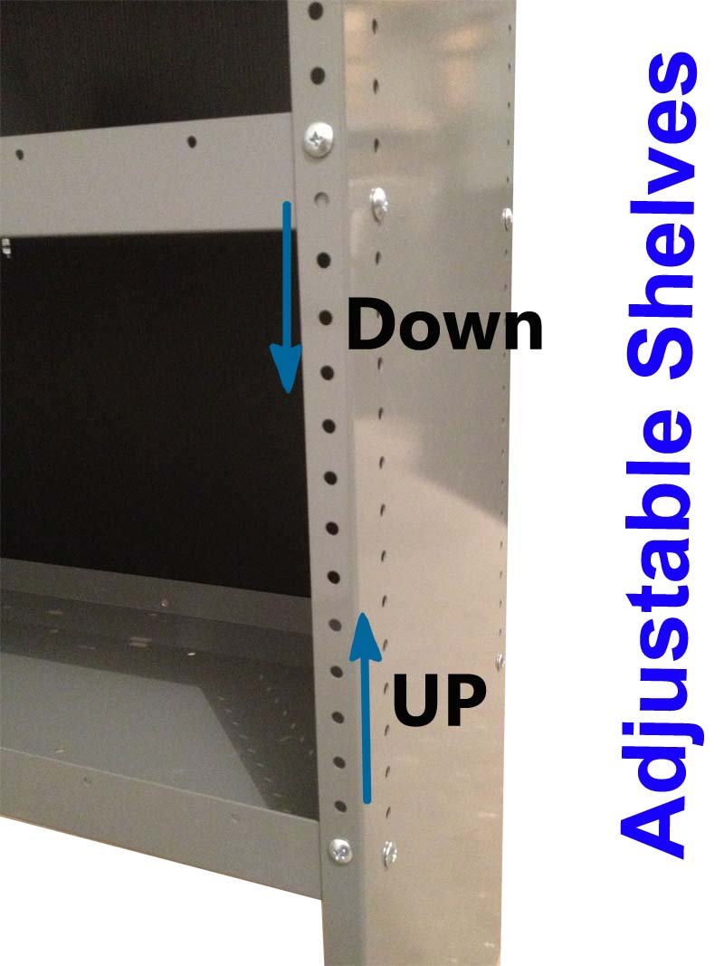 Ford Transit Connect Shelving Storage Unit - Heavy Duty Van Organizer for Tools & Equipment | Perfect for Work Trucks, Delivery Vans & Cargo Management