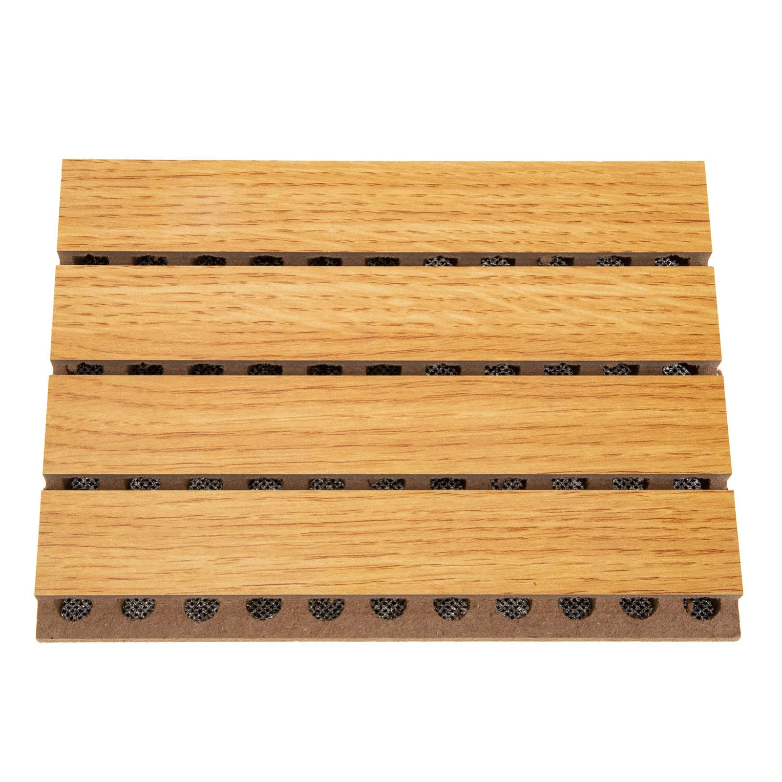 ERINGOGO 3D Wooden Acoustic Panels - Soundproof Wall Panels for Home Studio, Office & Theater (Dark Brown, 133x179x15mm) | Noise Reduction & Decorative Wall Covering for Ceiling and Background