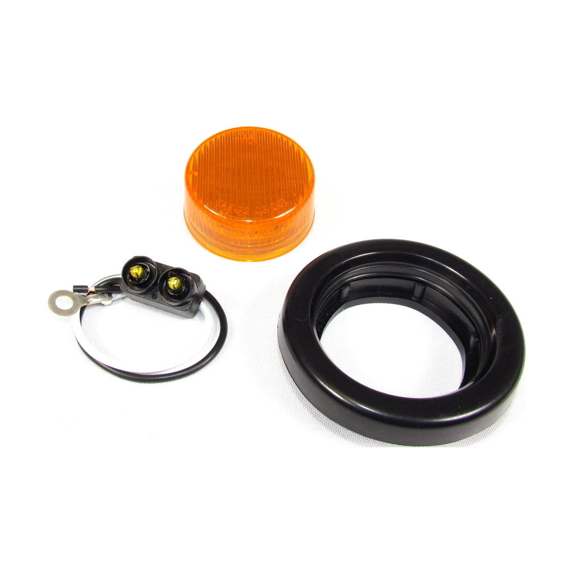 Fortpro 2 Round Clearance/Marker LED Light with 10 LEDs - Durable Waterproof Truck Trailer Lights for Off-Road Vehicles, Boats & Emergency Vehicles - Perfect for Night Driving, Safety Marking & Hazard Visibility