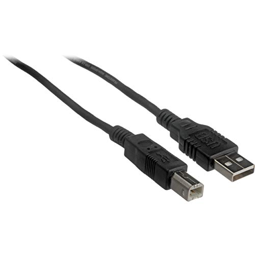High-Speed USB Printer Cable A Male to B Male - 15ft Compatible with Canon, HP, Lexmark, Dell Printers & Scanners - Perfect for Home Office, Business & Studio Use