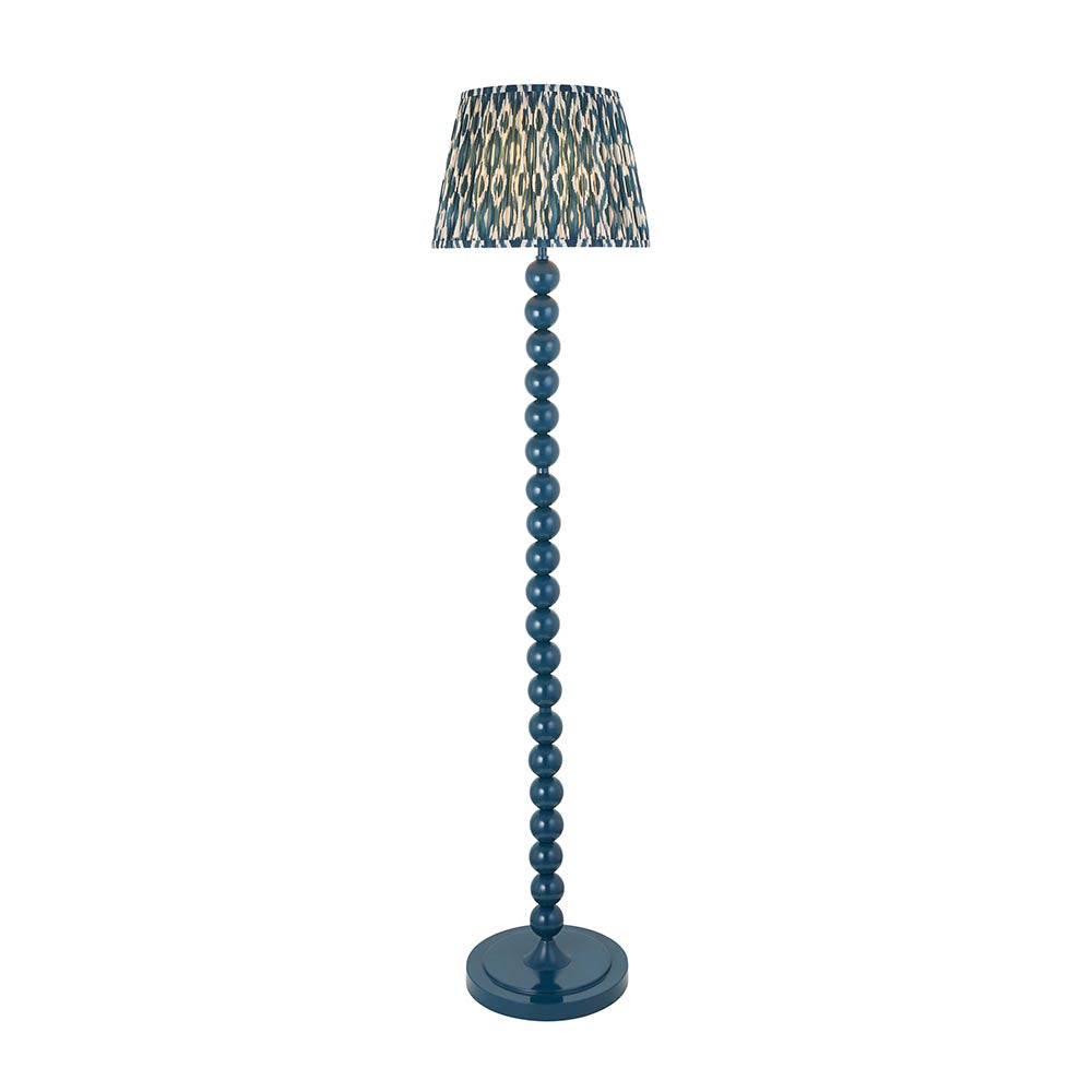 Auralis Ikat Floor Lamp with E27 Socket - Modern Handwoven Design for Living Room, Bedroom & Office Lighting