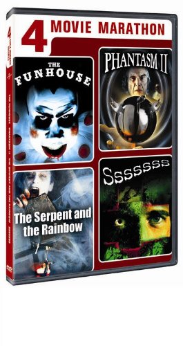 4 Classic Cult Horror Movies Collection - The Funhouse, Phantasm II, The Serpent and The Rainbow, SSSSSSS | Perfect for Halloween Movie Nights & Horror Film Enthusiasts