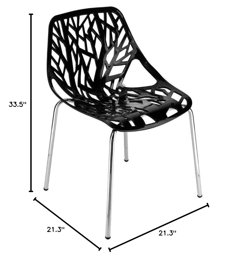 4 Pack Modern Plastic Dining Chairs - Birds Nest Style Lounge Chairs for Indoor & Outdoor Use - Perfect for Patio, Garden, Restaurant and Home Dining