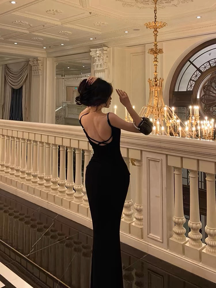Elegant Black Sheath Long Prom Dress for Evening Party - J3266 | Perfect for Homecoming, Formal Events & Special Occasions
