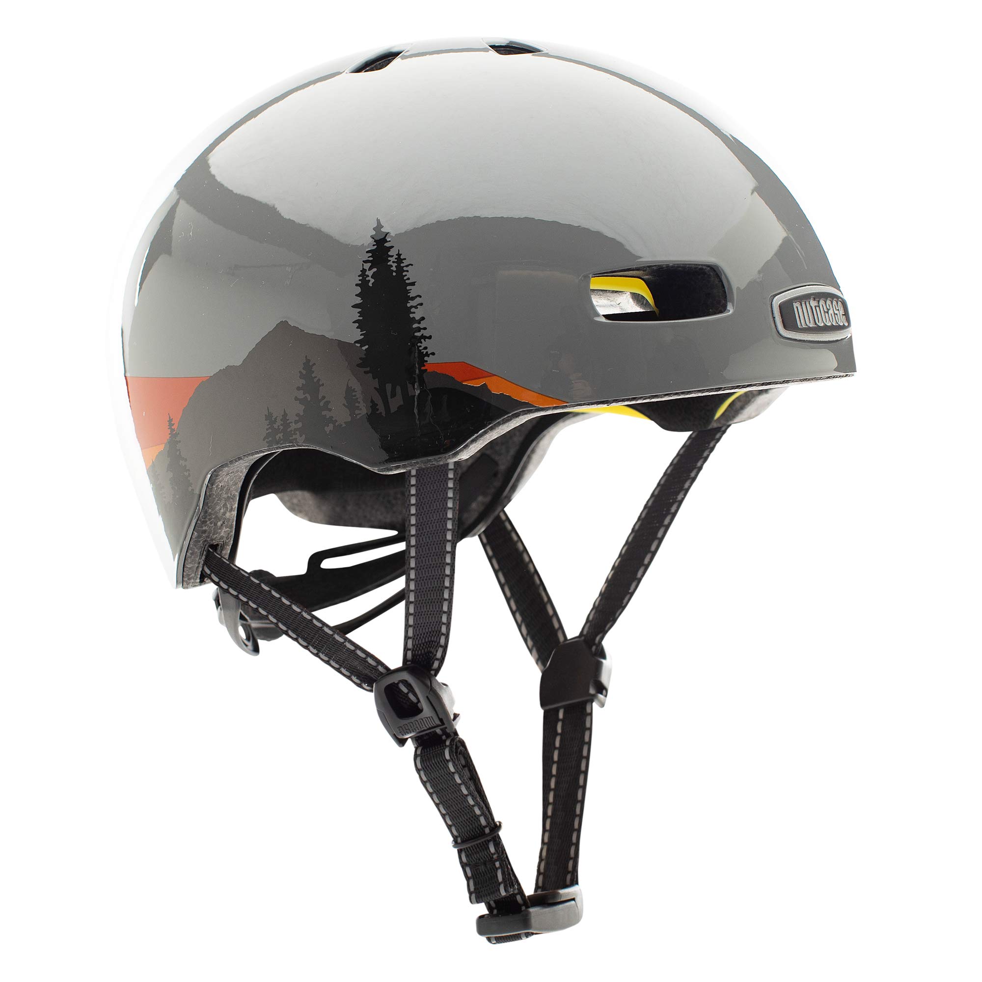 Nutcase Mt. Hood Gloss MIPS Street Bike Helmet - Medium Size for Urban Cycling & Commuting | Certified Safety for Adults & Teens