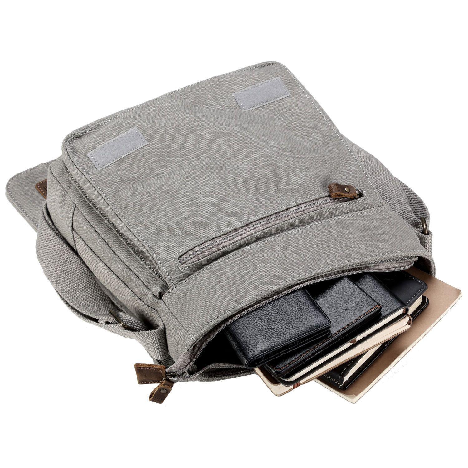 TRP0219 Troop London Classic Canvas Crossbody Bag - Stylish & Durable for Travel, Work & Everyday Use