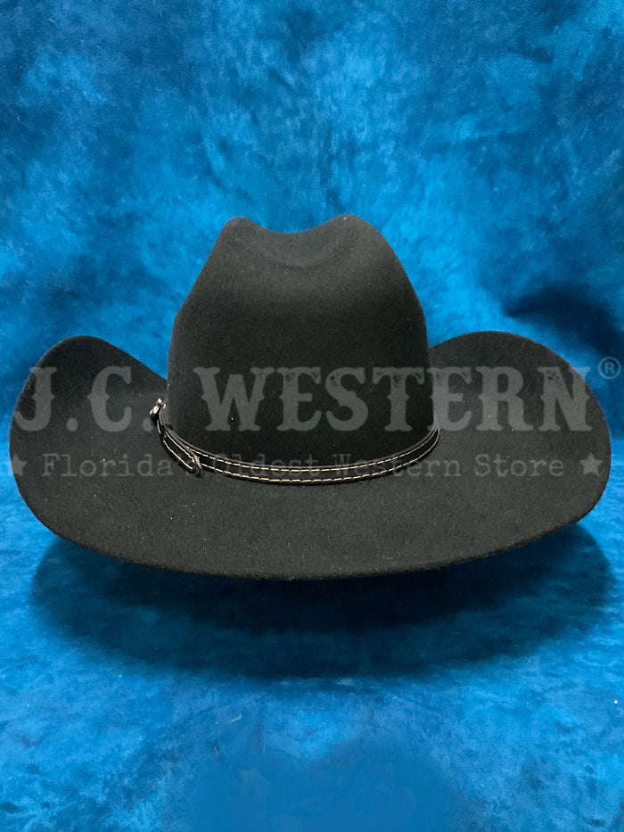 Justin JF0230BUJR40 Kids BUSTER JR Felt Hat - Black Felt Cowboy Hat for Boys & Girls - Perfect for Western Costumes, Halloween, Dress-Up & Cowboy Parties