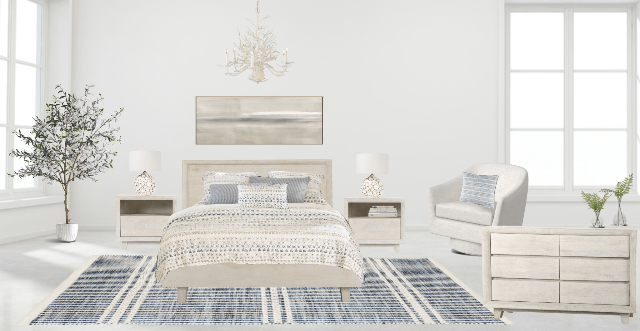 Summer Escape Queen Bedroom Package - 20% OFF Sale | Cozy Bedding Set for Vacation Homes & Guest Rooms