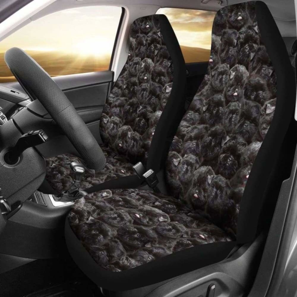 Affenpinscher Full Face Car Seat Covers - Universal Fit Pet Protection for Dogs - Waterproof & Nonslip Auto Accessories - Perfect for Travel, Road Trips & Daily Commutes