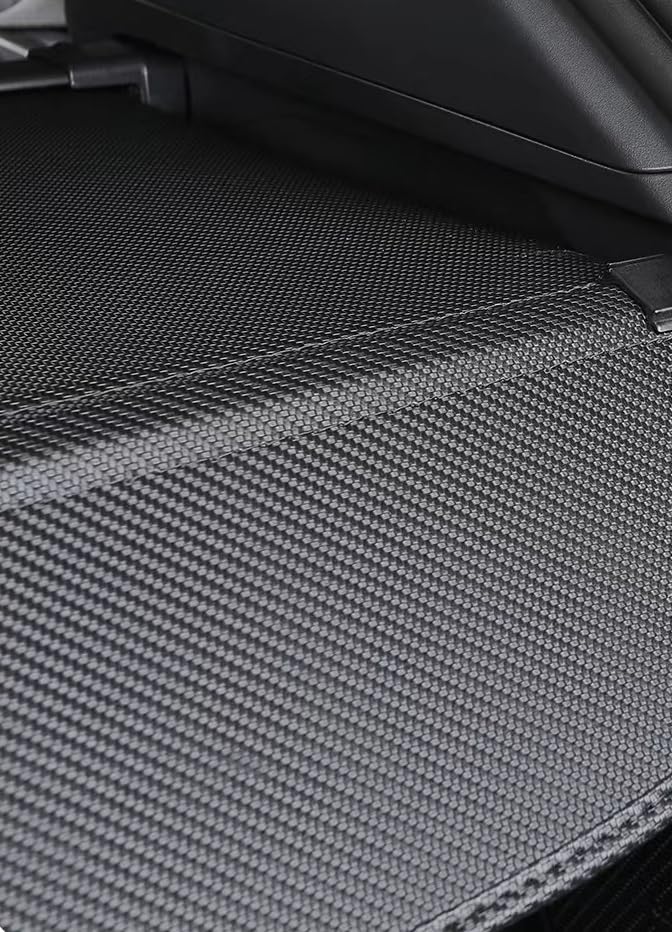 Retractable Cargo Cover for 2019-2023 Lincoln Nautilus & 2016-2018 MKX - Car Trunk Privacy Screen, Luggage Storage Tonneau Shade (Carbon Fiber Style) - Perfect for Road Trips, Grocery Hauling & Vehicle Security