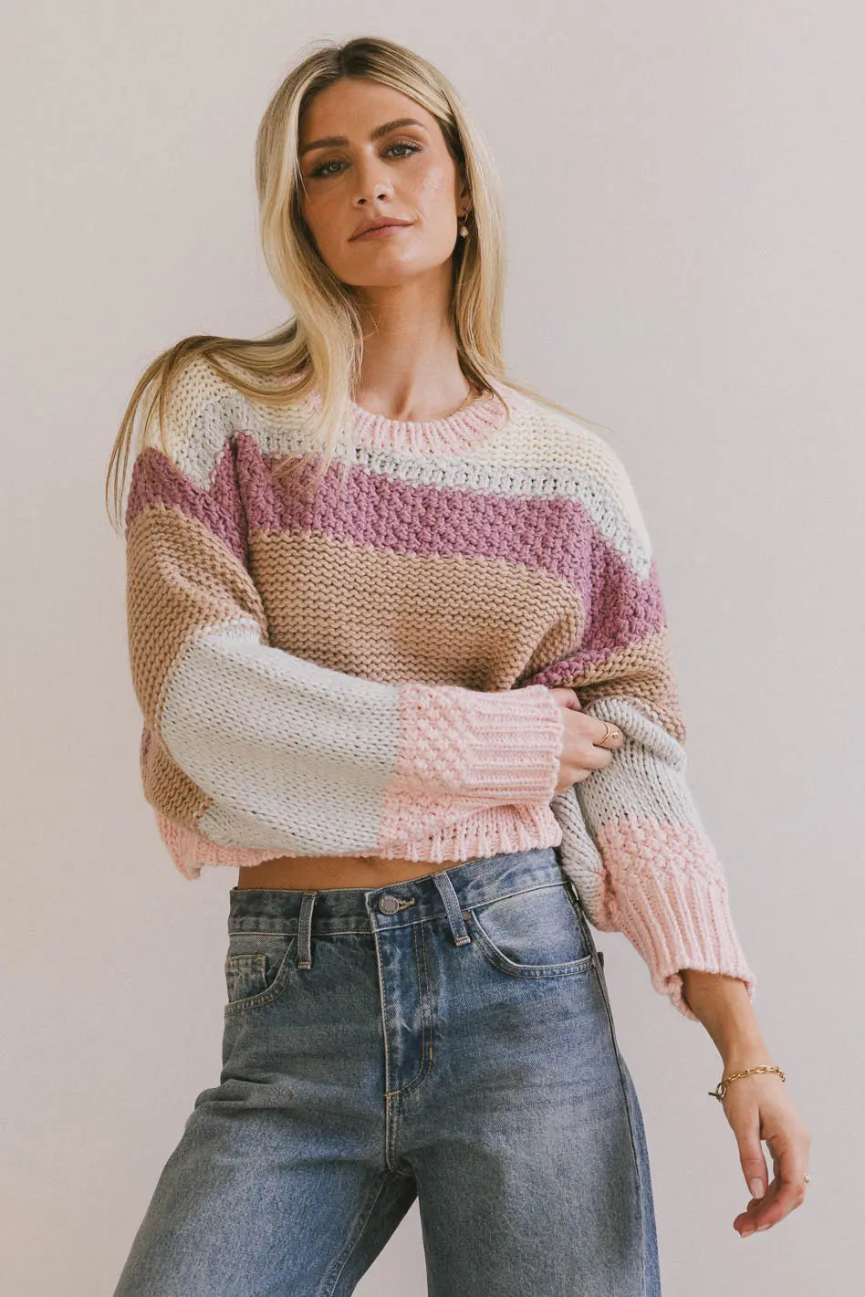 Makenzie Knit Sweater for Women - Cozy Cable Knit Pullover - Winter Casual Wear & Layering Essential - FINAL SALE
