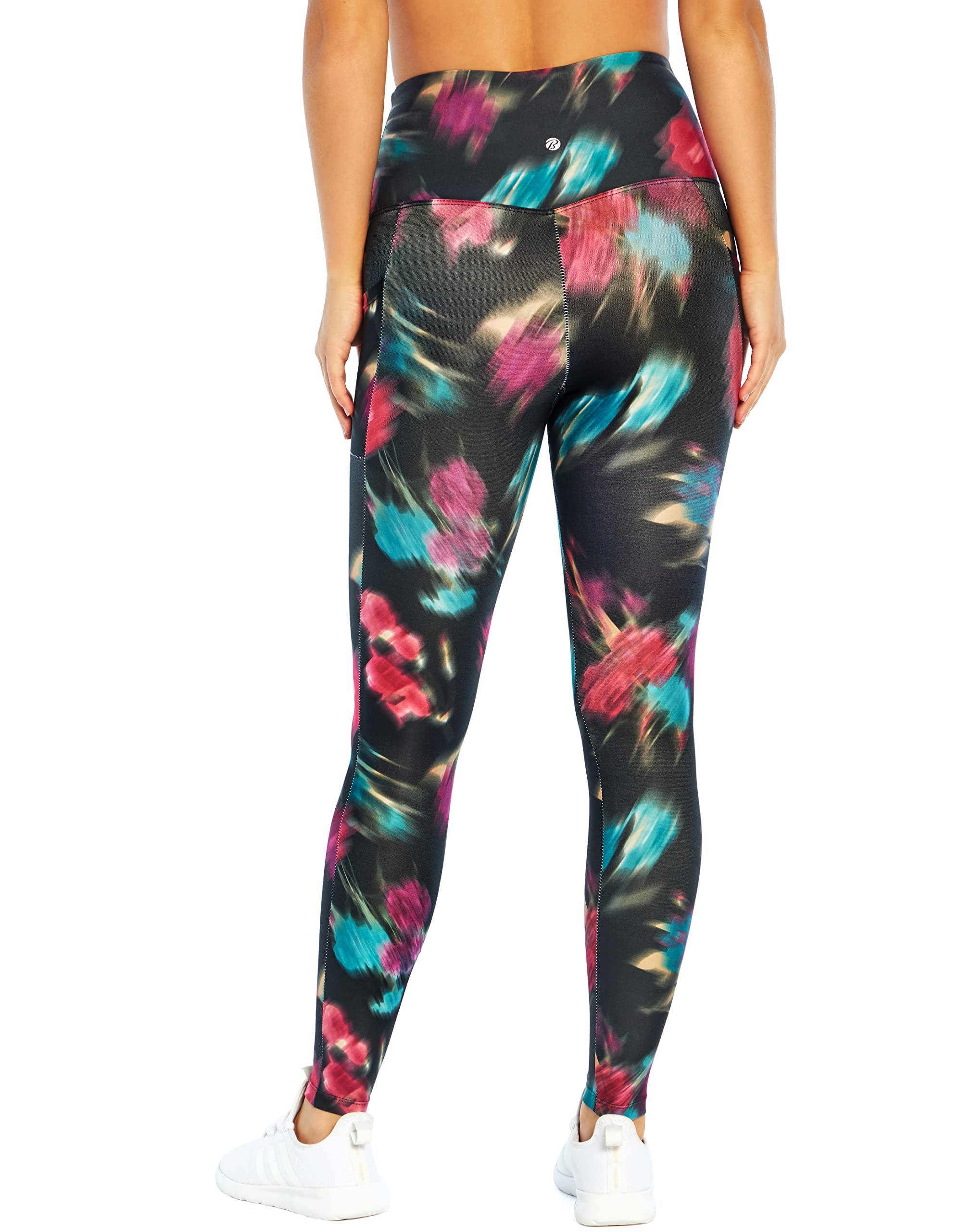 Bally Total Fitness Women's High Rise Tummy Control Leggings with Pockets - Workout, Yoga & Running Compression Pants for Women