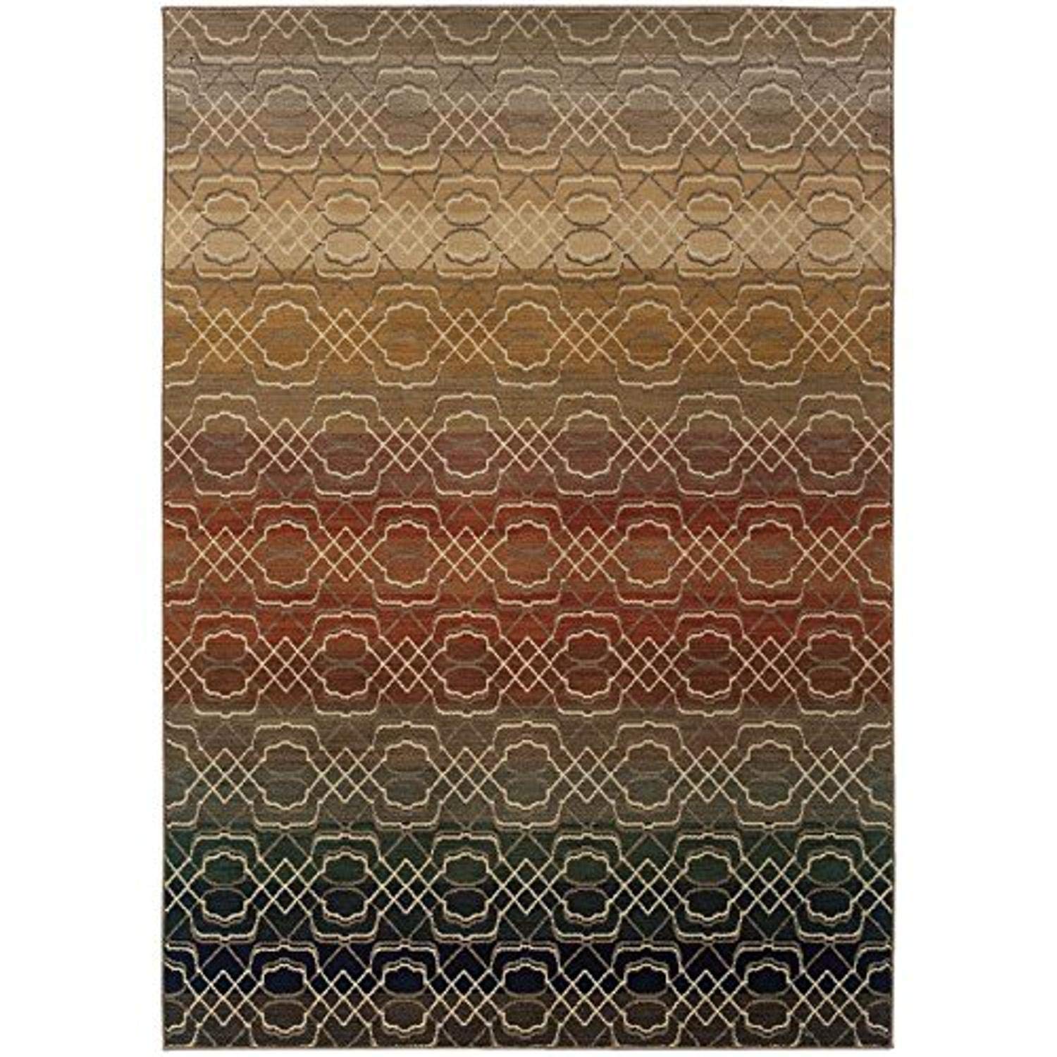 Oriental Weavers Kasbah Area Rug 9'10 x 12'10 - Premium Handmade Moroccan Style Rug for Living Room, Bedroom & Dining Room Decor
