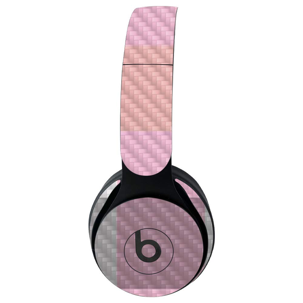 Premium Carbon Fiber Skin for Beats Solo Pro Wireless Headphones - Plaid Design | Protective & Durable Textured Cover | Easy to Apply & Remove | Made in USA | Perfect for Gym, Travel & Daily Use