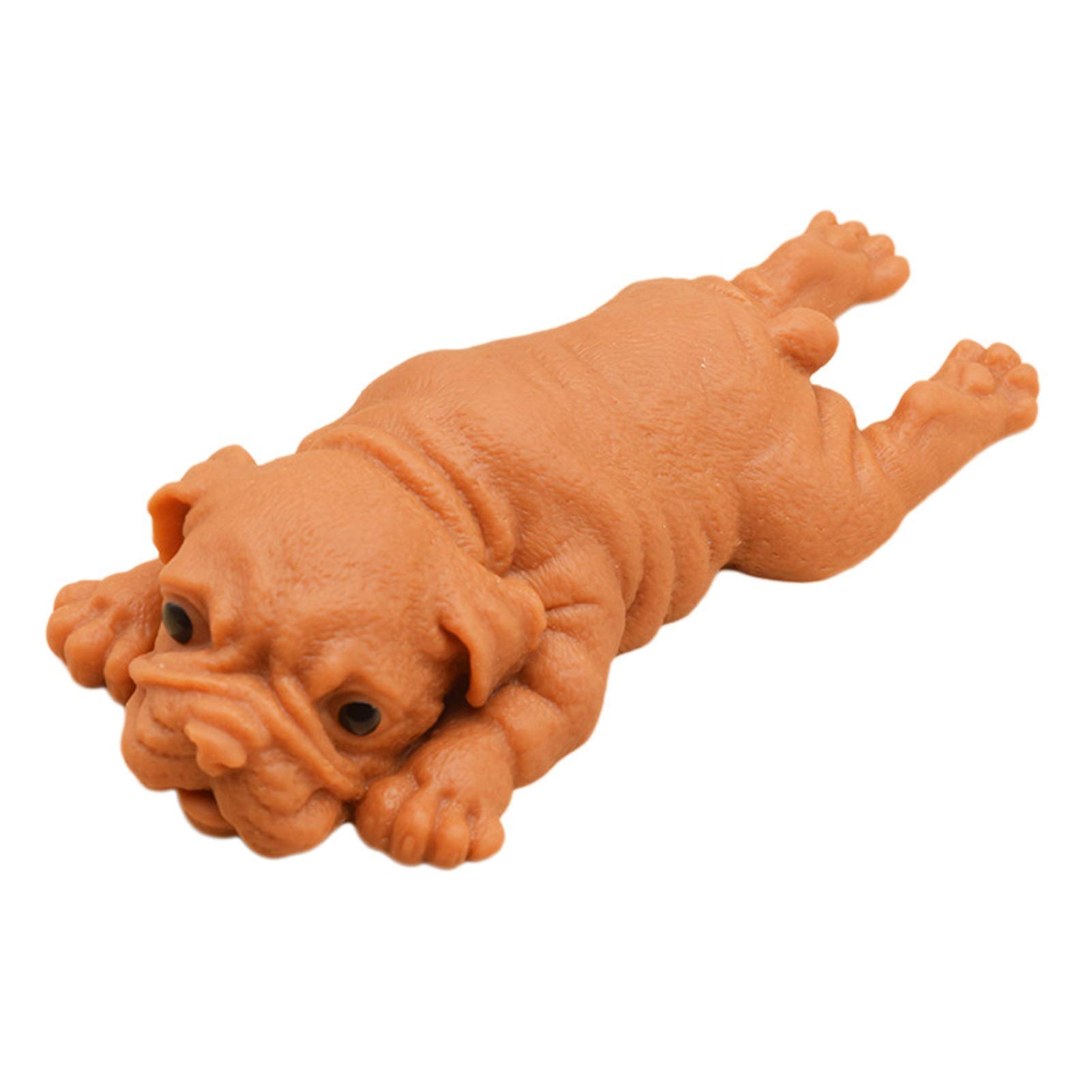 Stretchable TPR Puppy Squeeze Toy - Stress Relief & Sensory Fidget Toy for Kids, Creative Decompression Gift for Children (Brown) | Perfect for Classroom, Travel & Anxiety Relief