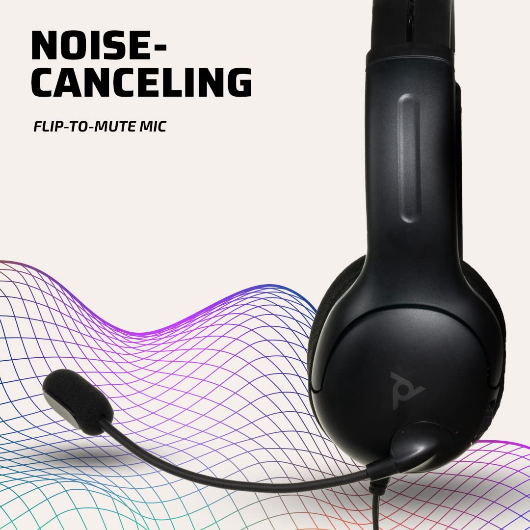 PDP Gaming AIRLITE Wired Stereo Headset for Xbox Series X|S & Xbox One - Official Licensed Noise-Cancelling Microphone, Lightweight Design for PC/Windows 10/11 Gaming - Perfect for Competitive Multiplayer & Late-Night Gaming Sessions (Black)