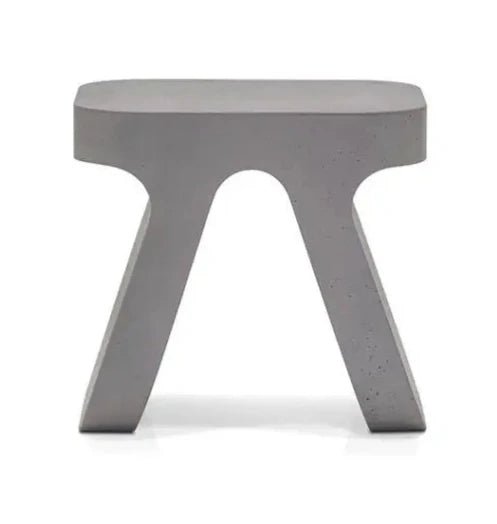 CIMENTO® Torcello Stool - Modern Bar Stool with Metal Base for Kitchen Island, Breakfast Nook & Home Decor