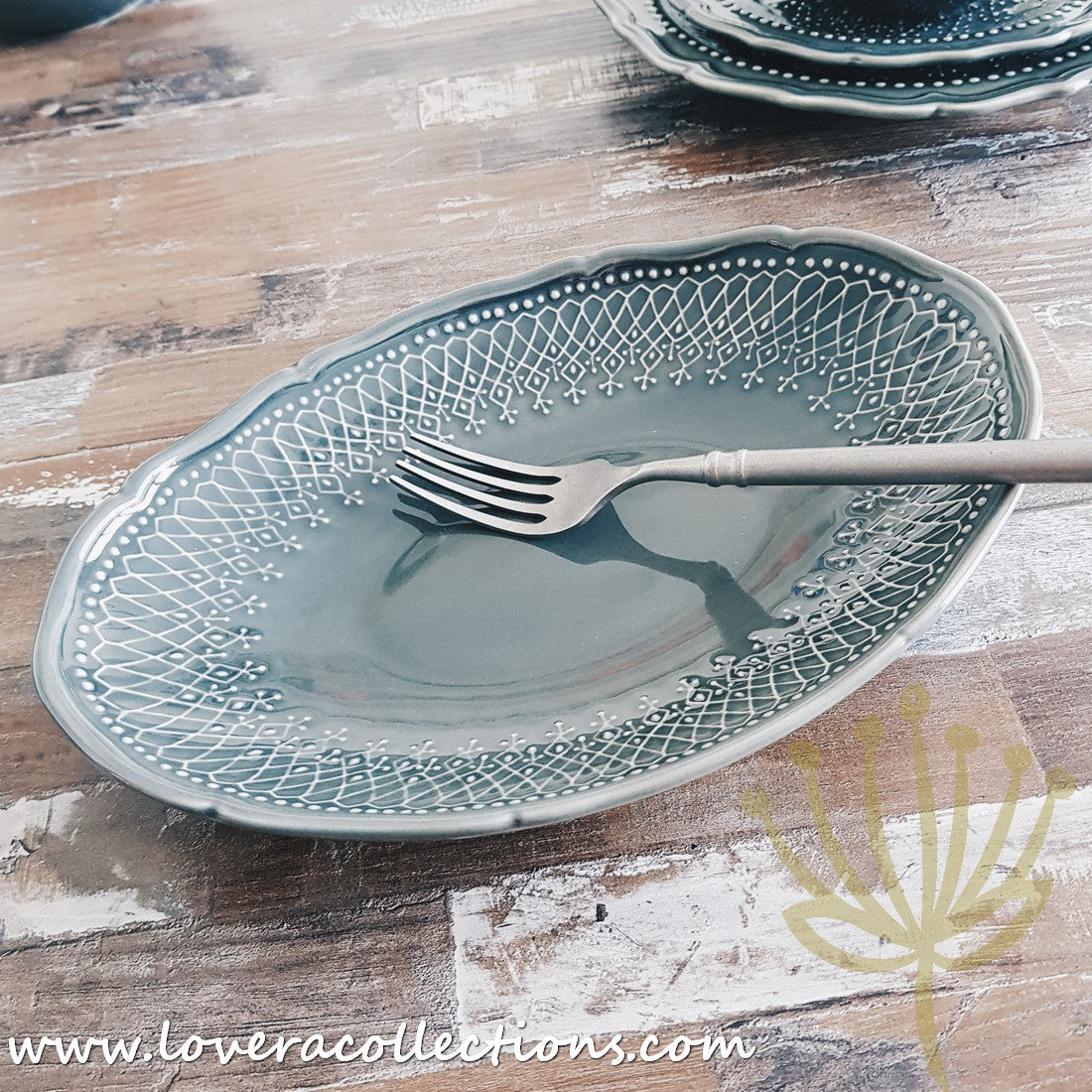 French Lace Dinnerware Set - Elegant Porcelain Plates & Bowls for Formal Dining, Wedding Reception & Holiday Table Setting (50% Off Limited Time Sale)