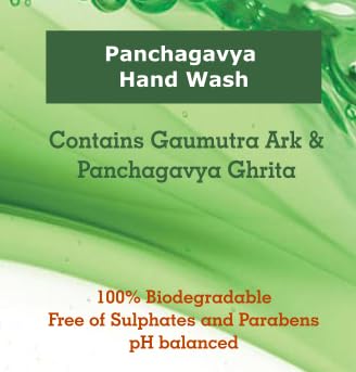 Hetha Panchgavya Organic Hand Wash - 100% Biodegradable & Natural Ingredients for Gentle Skin Cleansing - Perfect for Home, Kitchen, Bathroom & Eco-Friendly Living