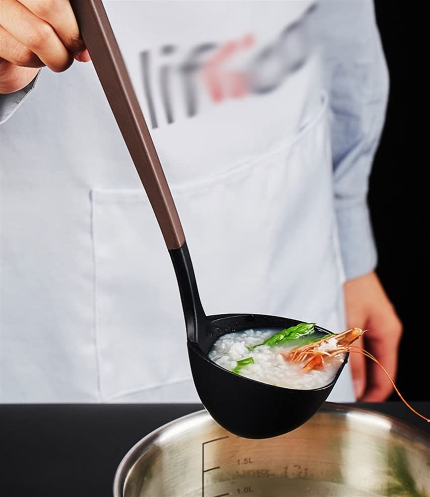 Premium 4-Piece Silicone Cooking Utensil Set with Wooden Handles - Food Grade Kitchen Tools for Baking, Stirring & Serving - Non-Scratch Heat-Resistant Kitchen Gadgets for Pots, Pans & Nonstick Cookware