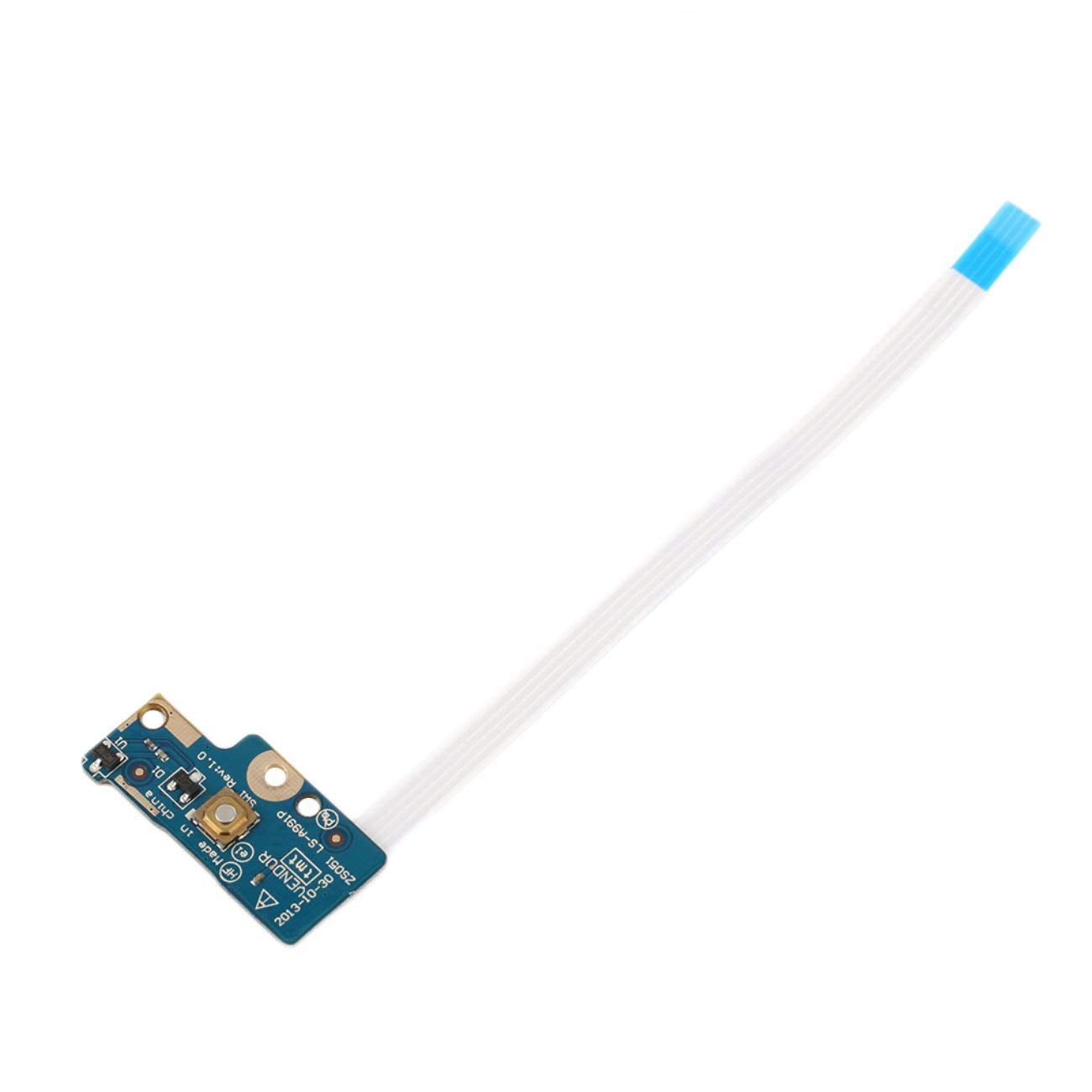 HP Pavilion 15 G 15 R Power Button Board & Cable Replacement Part 749650-001 LS A991P 455MKL32L01 - Compatible with HP Laptop Repair & DIY Fixes