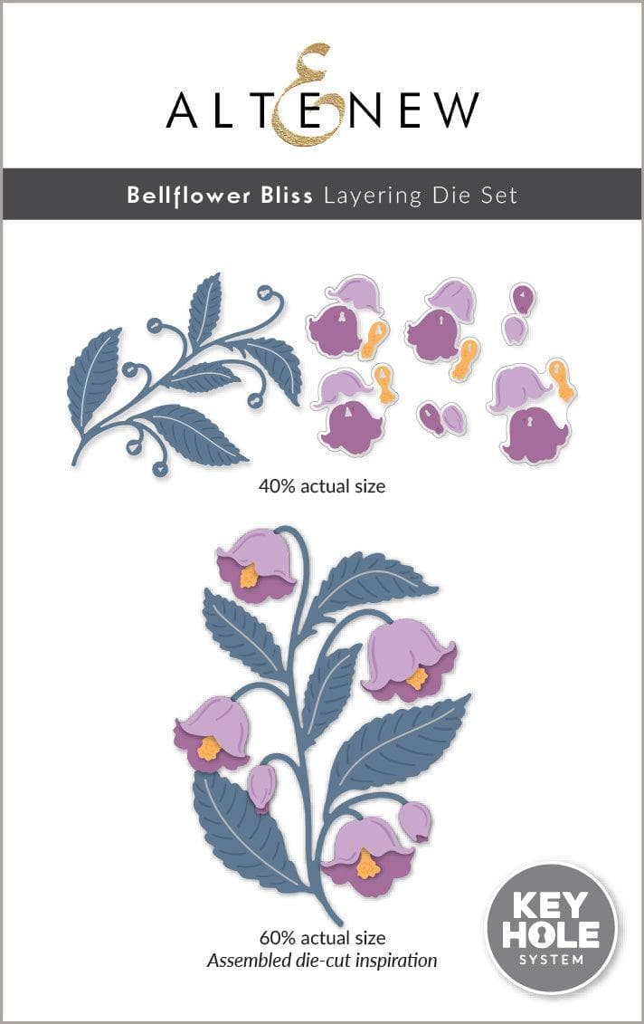 Bellflower Bliss Layering Die Set for Card Making & Scrapbooking - Floral Paper Craft Dies for DIY Greeting Cards, Invitations, and Home Decor