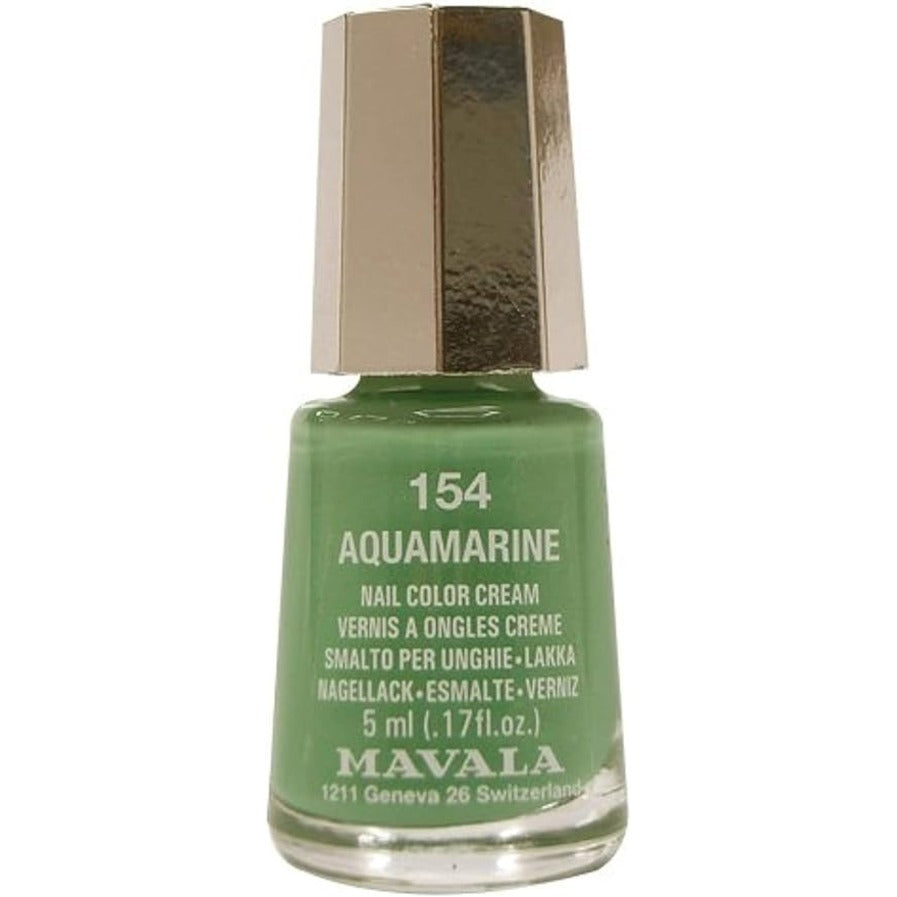 Mavala Aquamarine Nail Polish - 5ml Long Lasting Vegan Nail Lacquer for Manicures & Pedicures | Perfect for Everyday Wear & Special Occasions