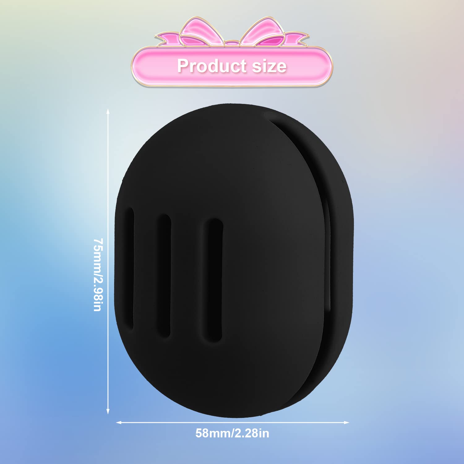 Breathable Silicone Makeup Sponge Holder - Reusable & Washable Beauty Blender Case for Travel, Protective Storage Container for Cosmetic Sponges (Black) | Perfect for On-the-Go Makeup Touchups & Travel Organization