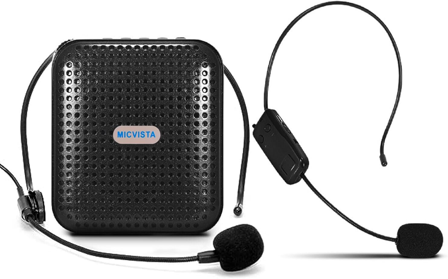 Wireless Voice Amplifier with UHF Microphone Headset - Portable Personal Mini Speaker for Teachers, Seniors, Meetings & Outdoor Activities | Perfect for Classroom Teaching, Yoga Coaching, Public Speaking & Training Sessions