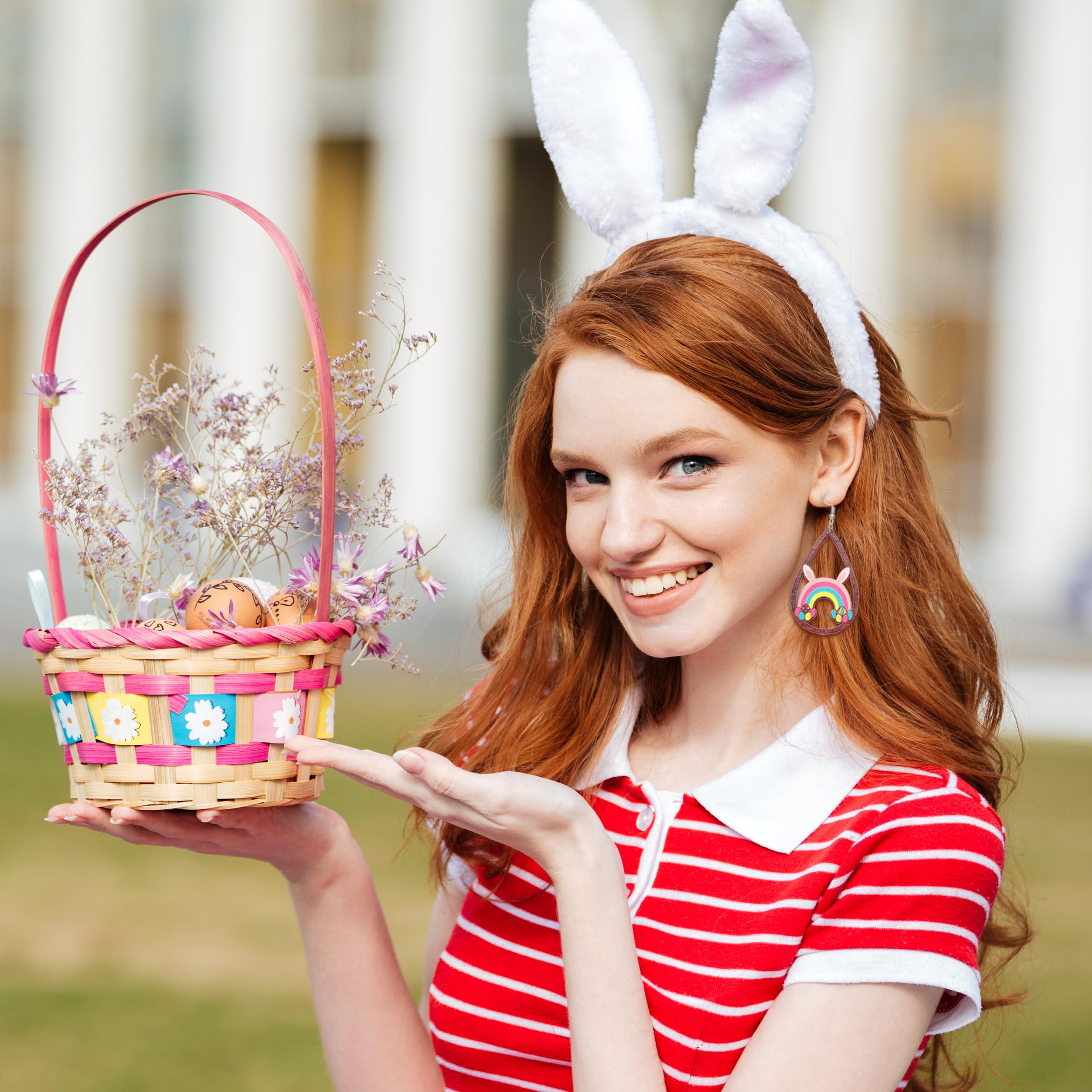 Easter Bunny Earrings for Women - Cute Rabbit Stud Earrings - Easter Gifts for Her - Perfect for Easter Party, Spring Outfits & Holiday Accessories
