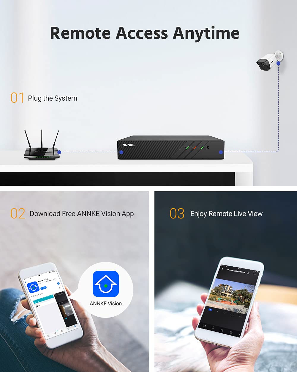 **ANNKE 6MP PoE NVR with 2TB HDD - 8CH H.265+ Surveillance System for 24/7 Recording | Supports 8x 6MP/5MP/4MP/1080P IP Cameras | Power Over Ethernet & Remote Access | Ideal for Home & Business Security**