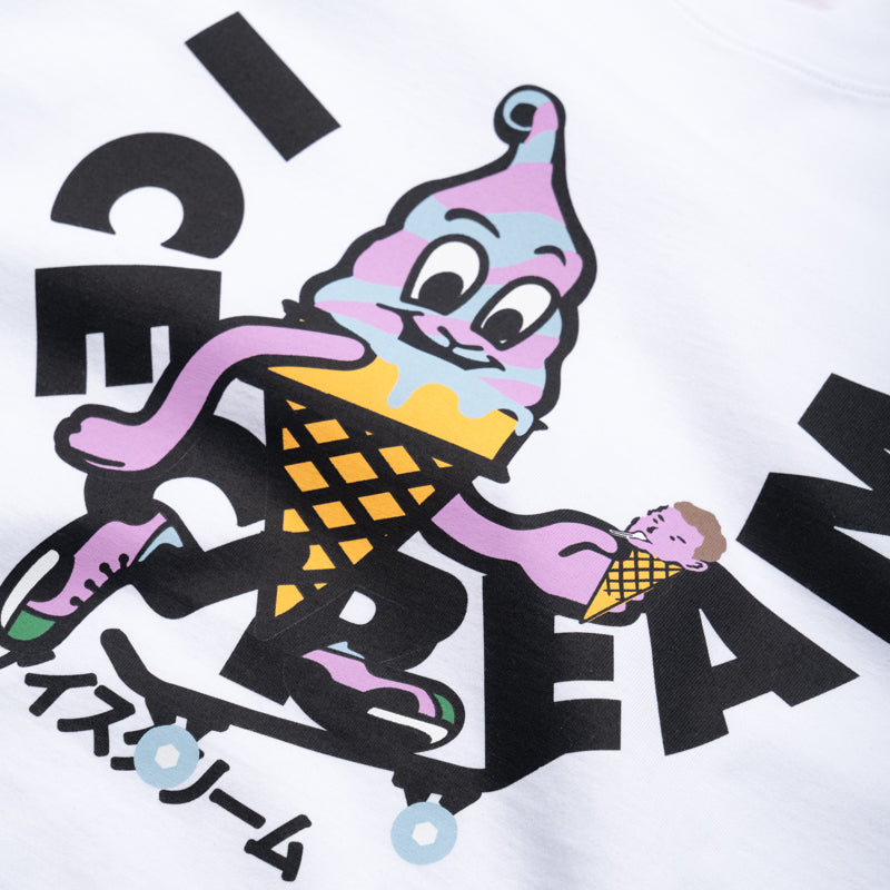 Funny Ice Cream Skate Cone Graphic T-Shirt for Men & Women - Soft Cotton Tee - Perfect for Skating, Summer Outfits & Casual Wear