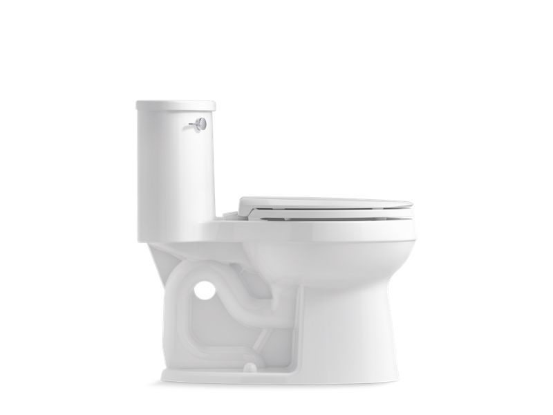 Kohler Adair Comfort Height One-Piece Elongated Toilet 1.28 GPF with Soft-Close Seat - White (Model 3946 0) | Perfect for Modern Bathrooms & Water-Efficient Homes