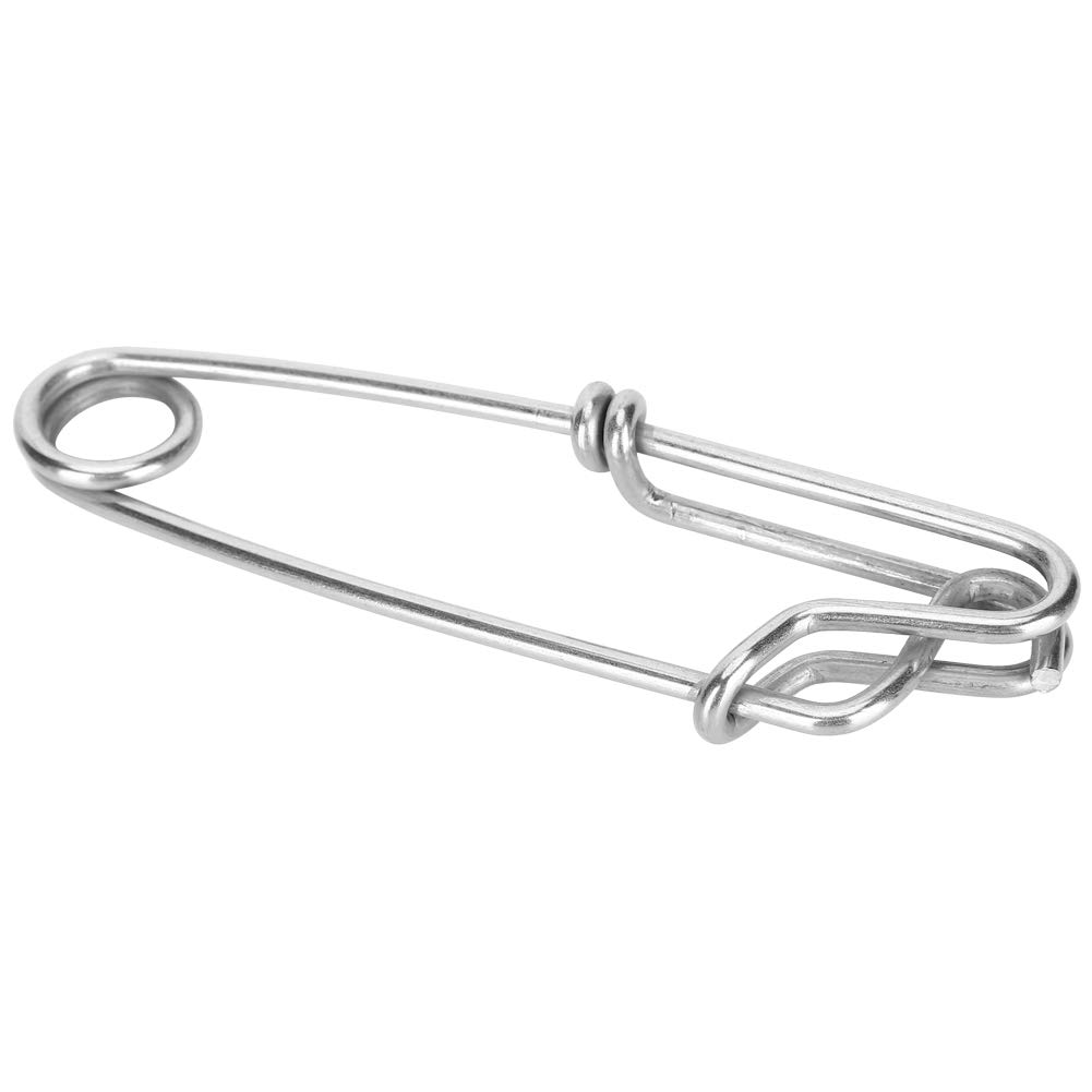 6 Pack Stainless Steel Tuna Clips - Easy On/Off for Fishing & Boating