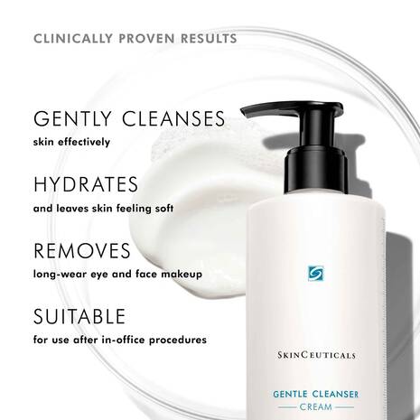 SkinCeuticals Gentle Cleanser for Sensitive Skin - Fragrance-Free Daily Facial Cleanser | Perfect for Morning & Night Skincare Routine