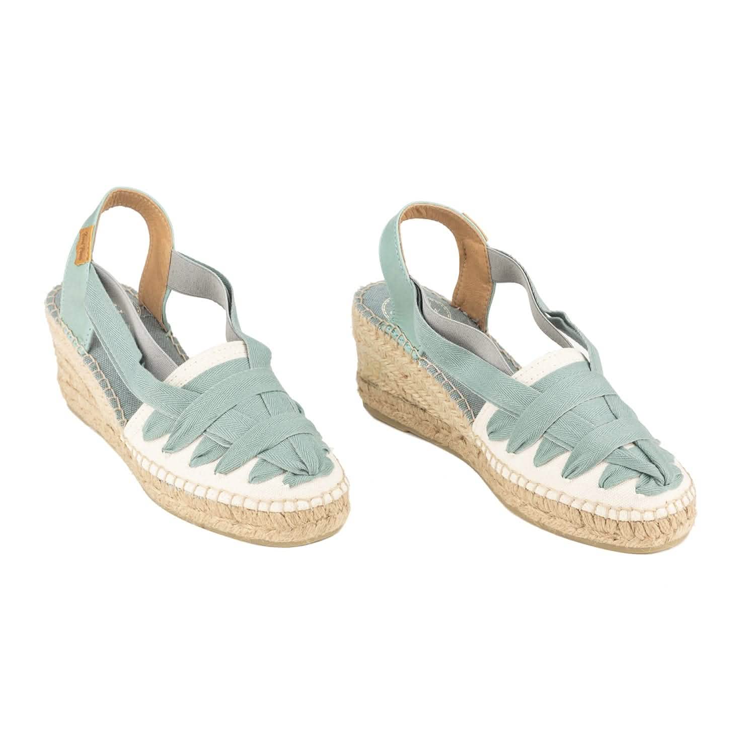 Women's Multicolor Cotton Blend Wedge Espadrilles - Comfortable Summer Casual Shoes for Beach, Vacation & Outdoor Activities | Tracy CU