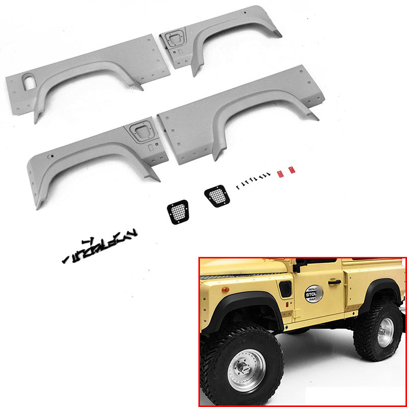 1/10 Scale RC Off-Road Rock Crawler Car Eyebrow Wheel - Plastic Hand RC Parts for G2 D90 - DIY Upgrade & Replacement for Crawling, Trail, and Off-Road Adventures