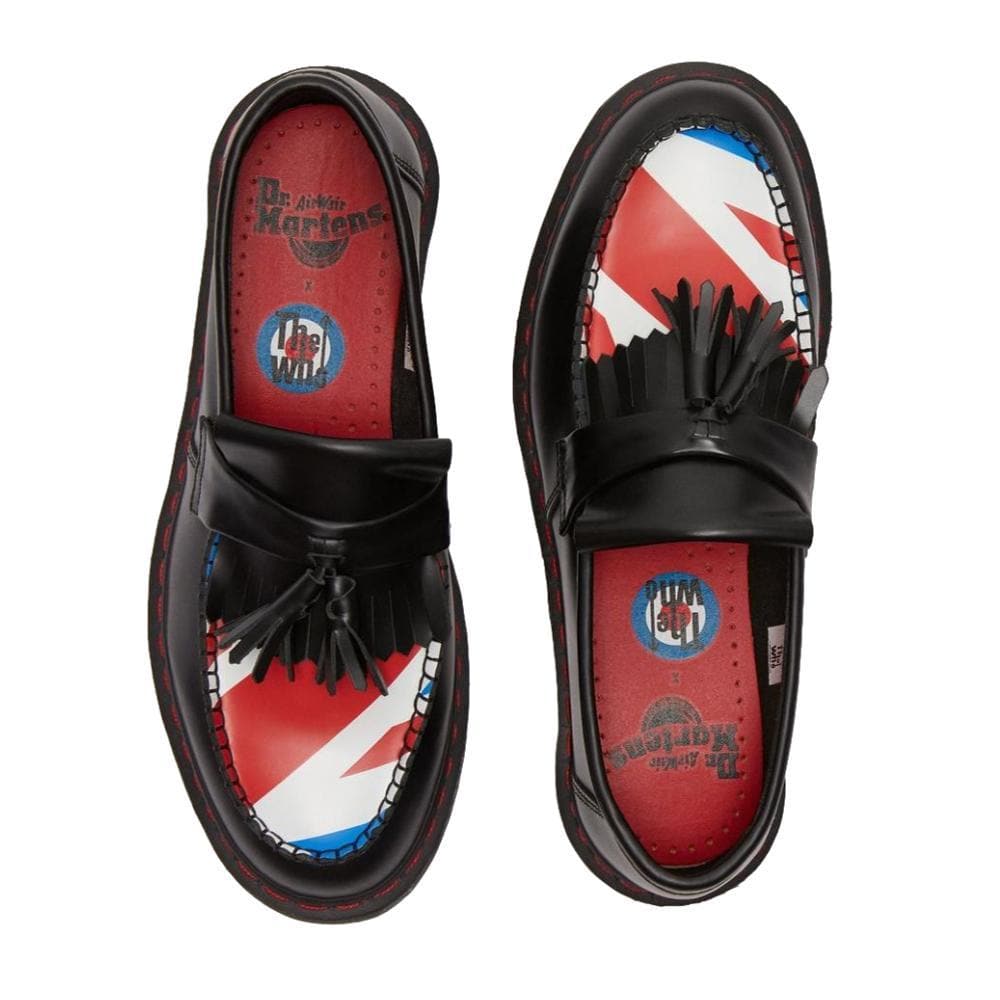 Dr. Martens COLLAB ADRIAN Black Leather Loafers - Stylish & Comfortable for Work, Casual & Office Wear