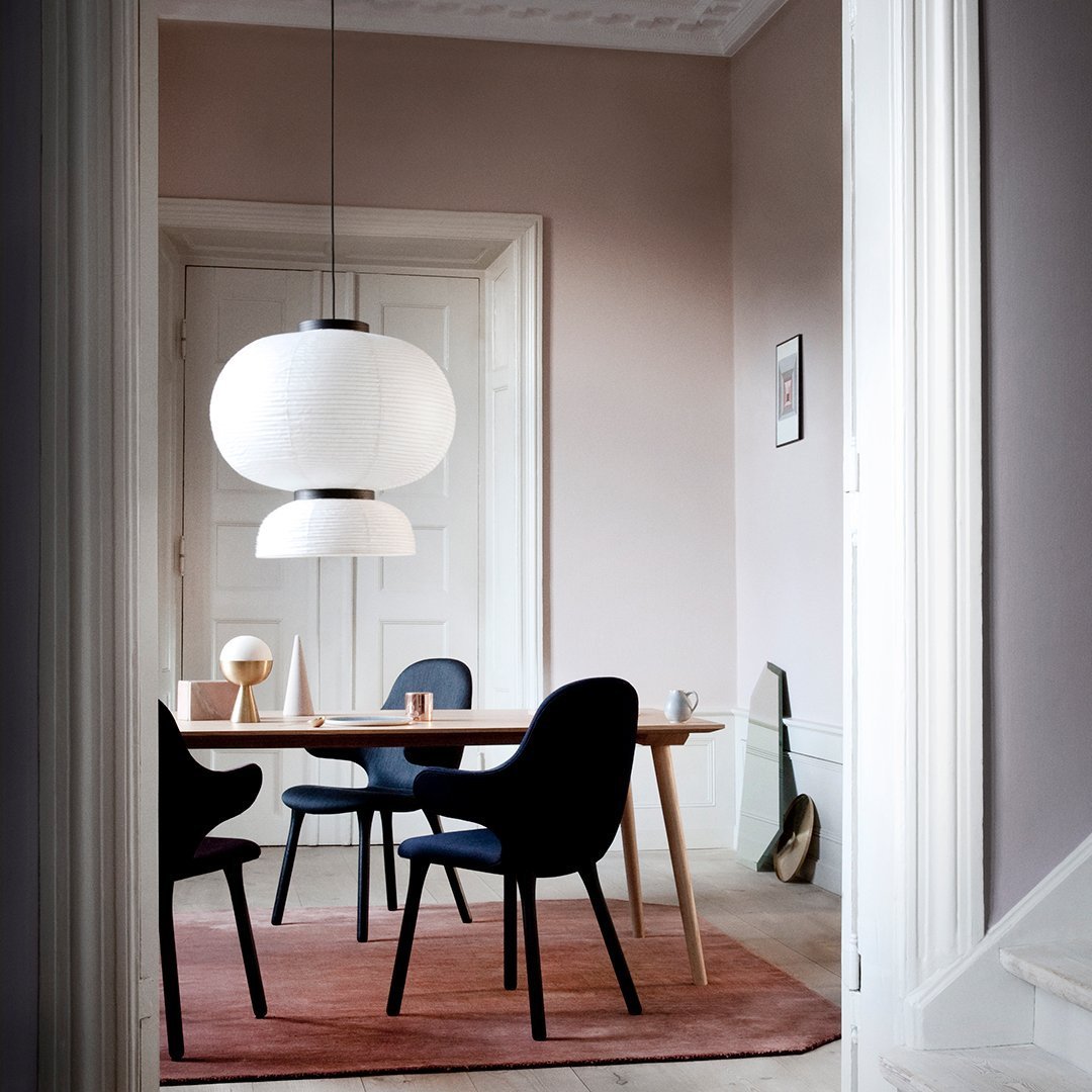 Formakami JH5 Pendant Light - Modern Paper Pendant Lamp for Dining Room, Living Room & Bedroom Lighting - Scandinavian Style Hanging Light Fixture