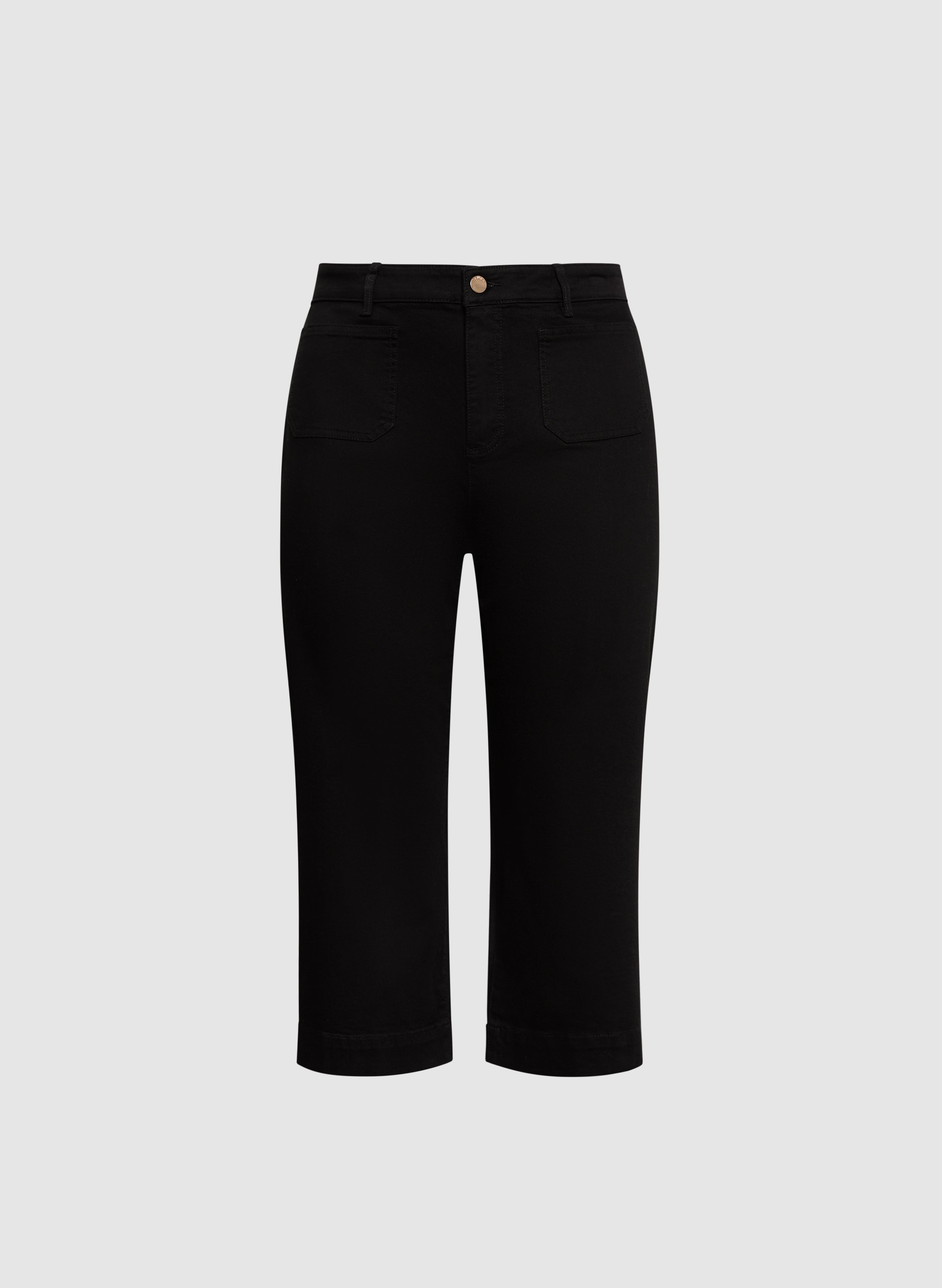 Stylish Cropped Wide Leg Jeans for Women - High Waist Distressed Denim Pants - Perfect for Casual Outfits & Summer Fashion